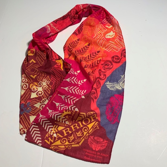 Breast Cancer Awareness Collectible Scarf Ford Motor Company Warriors in Pink - Picture 5 of 5